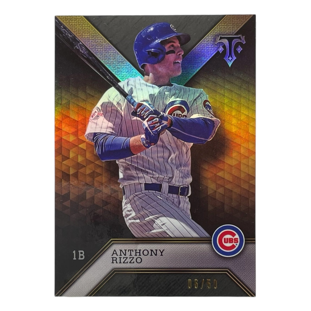 TOPPS MLBカード TRIPLE THREADS ANTHONY RIZZO CHICAGO CUBS /50 #94 中古 IT2