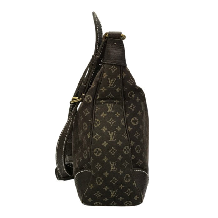 LOUIS VUITTON ルイヴィトン モノグラム ミニラン ブローニュ ショルダーバッグ レディース 肩掛け セミショルダー ブラウン M95225 中古 T1