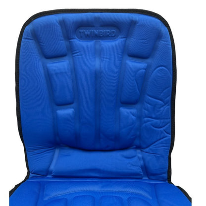 ツインバード シートマッサージャー ブルー EM-2537BL 医療機器認証番号：220AGBZX00097000 TWINBIRD マッサージ器 もも 腰 背中 中古 W４
