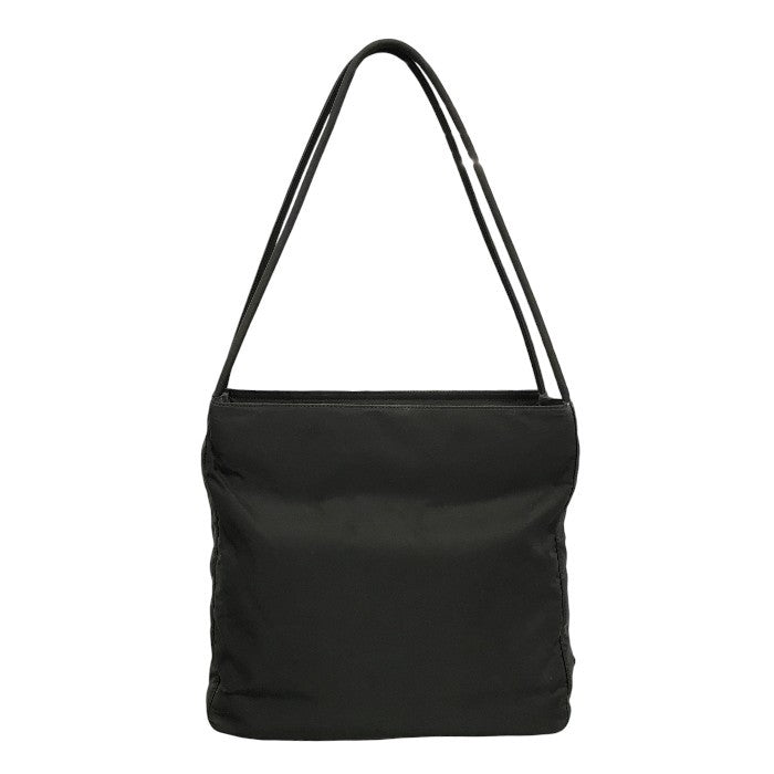 PRADA プラダ METROPOLIトートバッグ レディース テスート ナイロン 三角プレート 肩掛け ブラック B8492 中古 T1