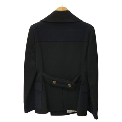 Vivienne Westwood MAN ヴィヴィアンウエストウッドマン ピーコート メンズ ナポレオン ウール ブラック/ネイビー 46サイズ VW-MH-78707 中古 T1