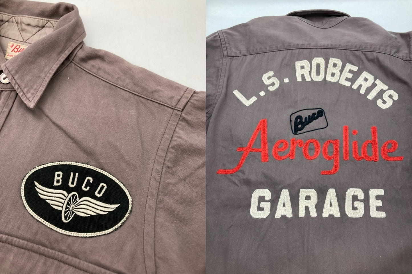 The Real McCoy’s BUCO ザ リアルマッコイズ ブコ ワッペン ワークシャツ サイズ15 メンズ 中古 D4