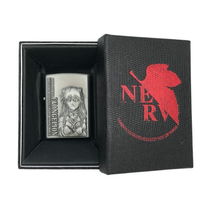 新世紀エヴァンゲリオン アスカ オイルライター 立体 Zippo風 コレクション 中古 T1