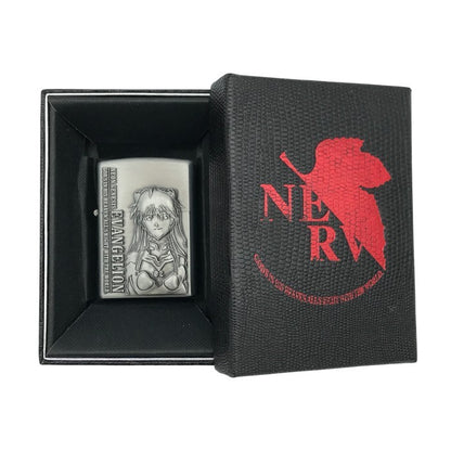 新世紀エヴァンゲリオン アスカ オイルライター 立体 Zippo風 コレクション 中古 T1