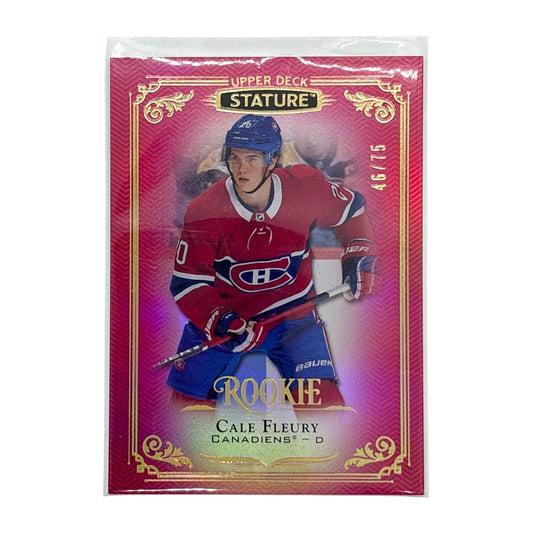 UPPER DECK NHLカード STATURE CALE FLEURY CANADIENS 46/75 #181 中古 IT1