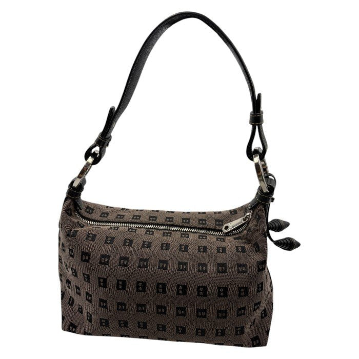 BALLY バリー モノグラム ワンショルダー バッグ ブランド レディース 総柄 レザー キャンバス 鞄 中古 W４