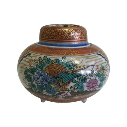 九谷焼 庄三 香炉 和風 インテリア 香立 中古 W1