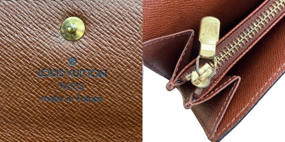 LOUIS VUITTON ルイヴィトン モノグラム ポルトフォイユ サラ M61734 長財布 ブランド レディース メンズ 小銭入れ カード入れ 中古 W４