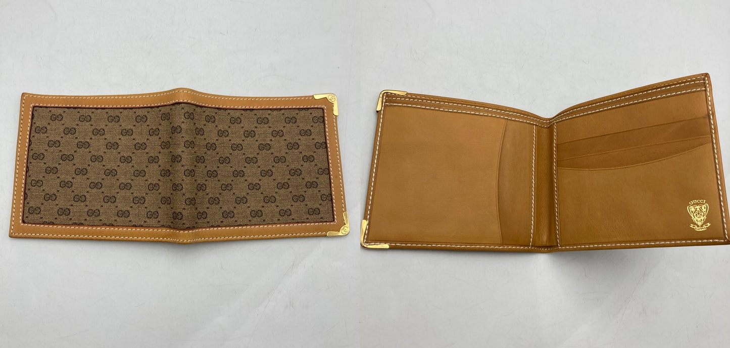 GUCCI オールドグッチ マイクロGG 2つ折り財布 札入れ 中古 D4