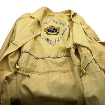 Burberrys バーバリーズ ヴィンテージ ステンカラー コート ノバチェック 金ボタン 40 FNA62-257 アウター ドローコード 春 秋 ライトアウター チェック柄 中古 W４