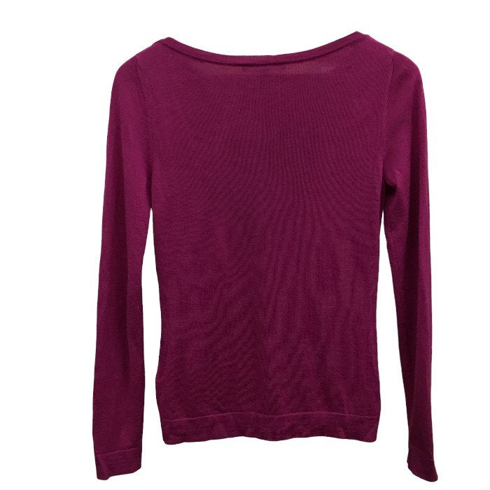 GUCCI グッチ ニット トップス レディース 長袖 ニット 薄手 ハート柄 ピンク系 Sサイズ セーター ブランド 秋 冬 中古 KW1