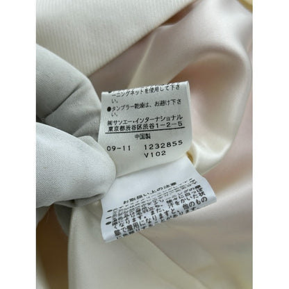 kate spade ケイトスペード リボン スカート 024-220040 4 レディース オレンジ ホワイト かわいい 中古 W4