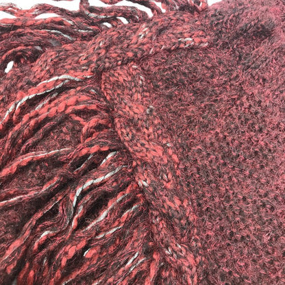 DIESEL ディーゼル フリンジ モヘヤニット チュニックワンピース レディース 秋冬 フリンジ モヘヤニット ダークレッド XS 中古 1