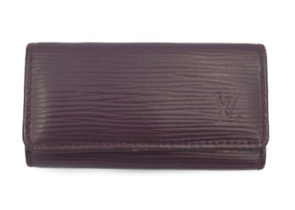 LOUIS VUITTON ルイヴィトン エピ ミュルティクレ４ 中古  キーケース 紫 パープル ブランド レディース