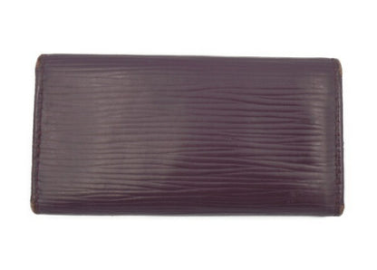 LOUIS VUITTON ルイヴィトン エピ ミュルティクレ４ 中古  キーケース 紫 パープル ブランド レディース