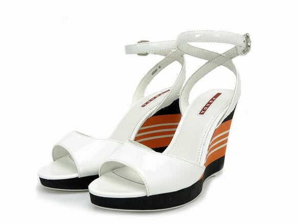 PRADA SPORT/プラダスポーツ ウェッジソールサンダル 37 約24cm 中古  ウェッジソールで歩きやすい☆