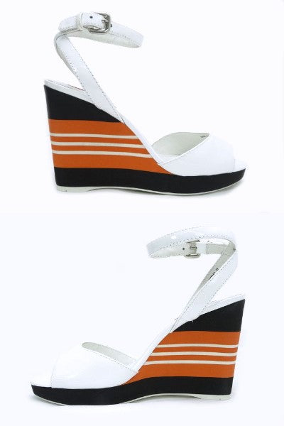 PRADA SPORT/プラダスポーツ ウェッジソールサンダル 37 約24cm 中古  ウェッジソールで歩きやすい☆