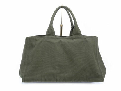 PRADA カナパ スタッズ トートバッグ中古  プラダ マチの広い大容量バッグです☆