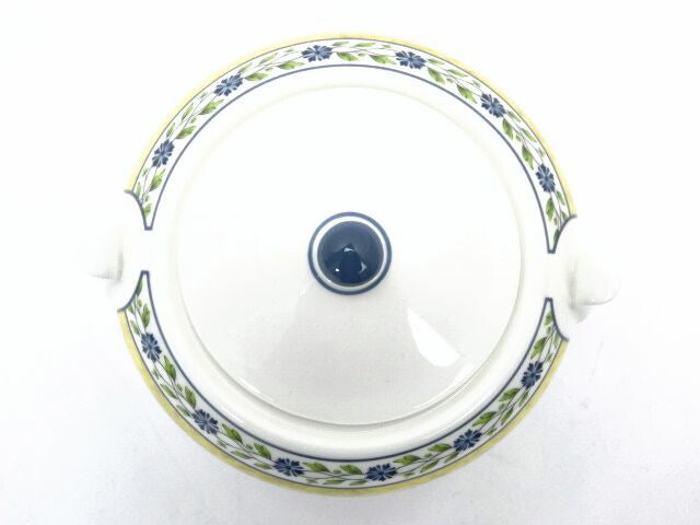 未使用品 WEDGWOOD/ウェッジウッド ミストラル シュガーポット中古 廃盤となった鮮やかなカラーが人気のシリーズです♪