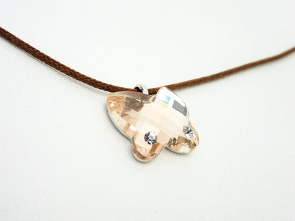 SWAROVSKI/スワロフスキー クリスタルバタフライ ネックレス チョーカー中古 蝶のクリスタルペンダントがとってもかわいいです☆