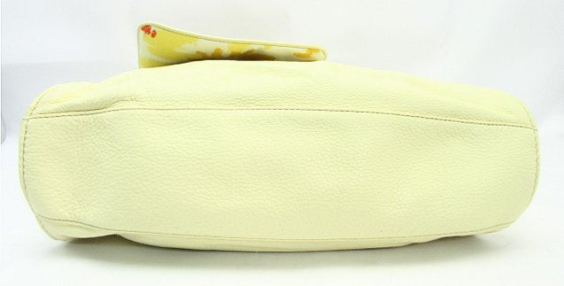 Cole Haan/コールハーン レザー チャーム＆ポーチ付ハンドバッグ【中古】 内側の花柄がカワイイ、ソフトなハンドバッグです☆