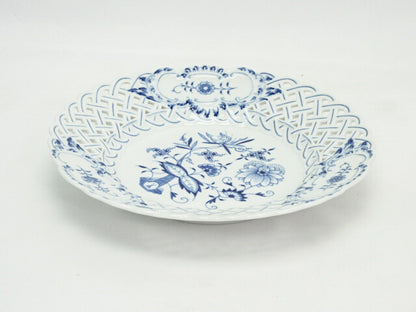 Meissen/マイセン ブルーオニオン 24cmメッシュプレート 中古  網目がデザインされた華やかなプレートです♪