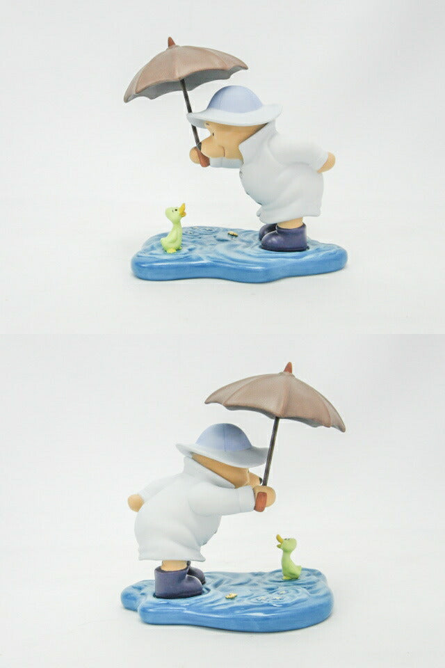 フィギュリン Poo&Friends We'll share forever, whatever the weather. 中古 くまのプーさんの陶器製フィギュリン♪