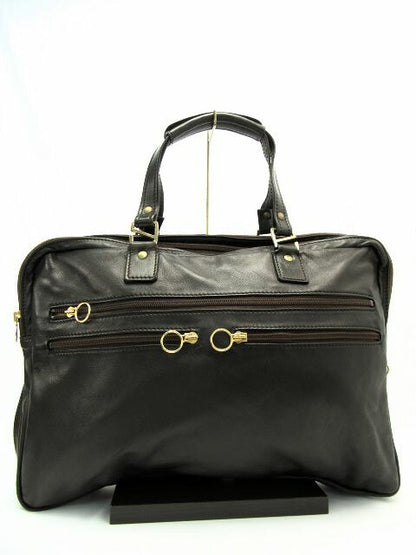LONGCHAMP/ロンシャン ラムレザートラベルバッグ 中古  上質 ブラウン おすすめ