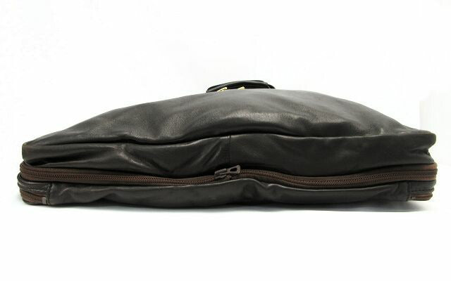 LONGCHAMP/ロンシャン ラムレザートラベルバッグ 中古  上質 ブラウン おすすめ