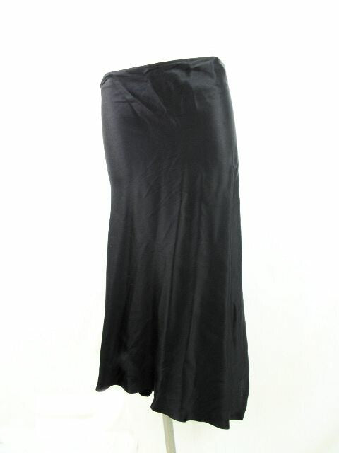 GUCCI/グッチ シルク100％カットスカート Mサイズ 中古  レディース ブラック 黒 デザイン おすすめ 花 フラワー