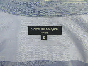 COMME des GARCONS HOMME/コムデギャルソン オム 綿100%長袖シャツ Sサイズ 中古  コットン ブランド 服 ブルー系 アーガイル柄 メンズ