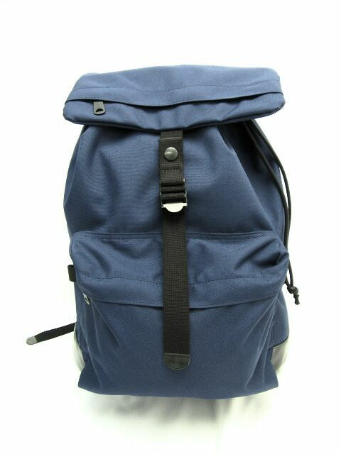 MARGARET HOWELL×PORTER/マーガレットハウエル×ポーター リュックサック 中古  バックパック ネイビー 紺 大容量 デイパック フラップ