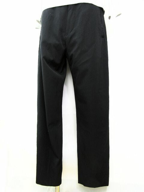 YOHJI YAMAMOTO POUR HOMME/ヨウジヤマモト プールオム ウール100％ テーパードパンツ 中古  ズボン 毛 ブラック 黒 メンズ ブランド シンプル