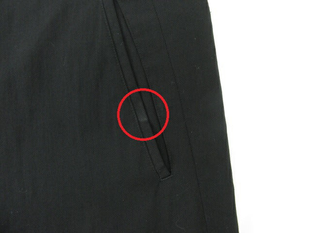 YOHJI YAMAMOTO POUR HOMME/ヨウジヤマモト プールオム ウール100％ テーパードパンツ 中古  ズボン 毛 ブラック 黒 メンズ ブランド シンプル
