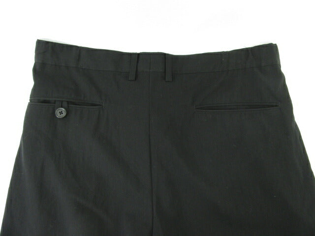 YOHJI YAMAMOTO POUR HOMME/ヨウジヤマモト プールオム ウール100％ テーパードパンツ 中古  ズボン 毛 ブラック 黒 メンズ ブランド シンプル