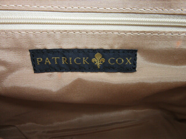 パトリックコックス ロゴショルダーバッグ 中古 PATRICKCOX イエロー ベージュ 軽量 レディース 鞄