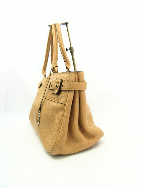 TOD’S/トッズ レザーハンドバッグ 中古  鞄 レディース 本革 キャメル ベルト