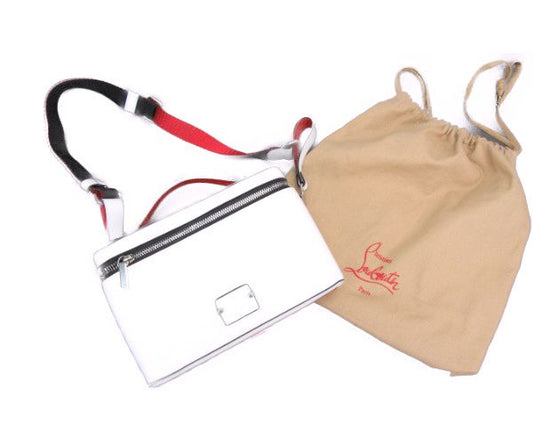 Christian Louboutin kypipouch バニティバブ 中古  ハンドショルダー、ボディ、ウエスト、レザー、ホワイト、レッド