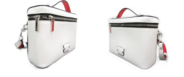 Christian Louboutin kypipouch バニティバブ 中古  ハンドショルダー、ボディ、ウエスト、レザー、ホワイト、レッド