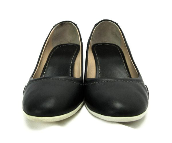 BALLY ウェッジソール レザー パンプス 中古 FARMAS、ブラック、ゴム