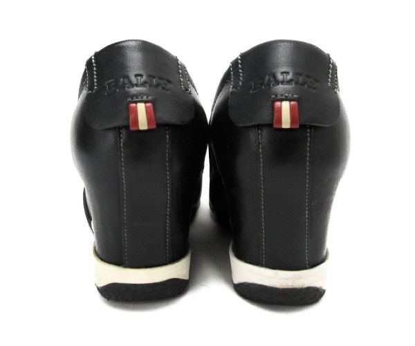 BALLY ウェッジソール レザー パンプス 中古 FARMAS、ブラック、ゴム