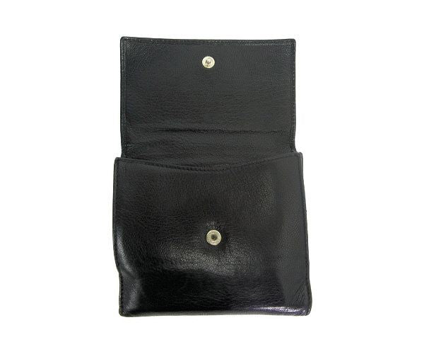 GUCCI/グッチ レザー Wホック財布 中古  ブラック ゴールド GG レディース 2つ折り