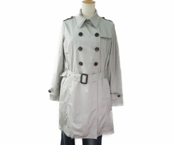 SEALUP/シーラップ トレンチコート 42 中古  スプリング グレー レディース ポリエステル レザー