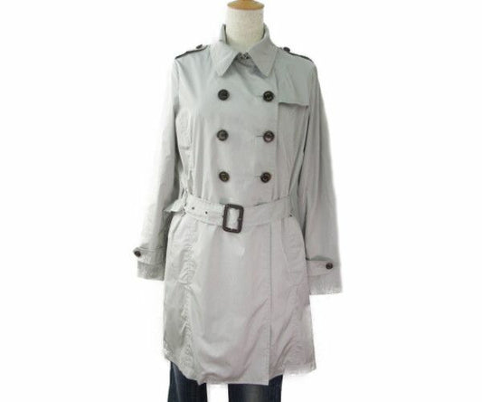 SEALUP/シーラップ トレンチコート 42 中古  スプリング グレー レディース ポリエステル レザー