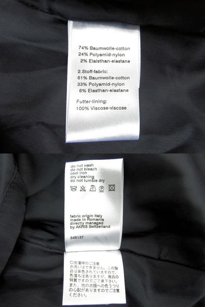 AKRIS/アクリス punto ノースリーブ プリーツ ワンピース 8 中古  水玉 ブラック ホワイト レディース ドット コットン