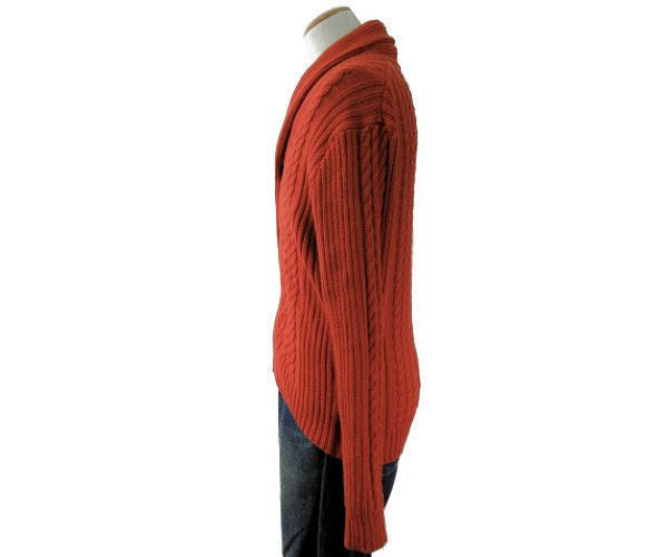 MACKINTOSH PHILOSOPHY/マッキントッシュ フィロソフィー ニット カーディガン 38 中古 オレンジ メンズ ポリエステル ショールカラー
