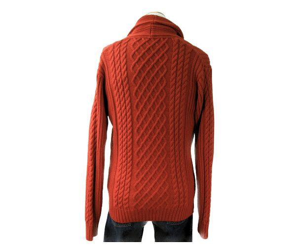 MACKINTOSH PHILOSOPHY/マッキントッシュ フィロソフィー ニット カーディガン 38 中古 オレンジ メンズ ポリエステル ショールカラー