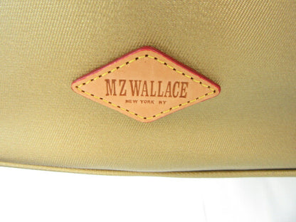 MZ WALLACE/エムジー ウォレス トートバッグ 中古 ゴールド ブラック キャンバス レザー レディース