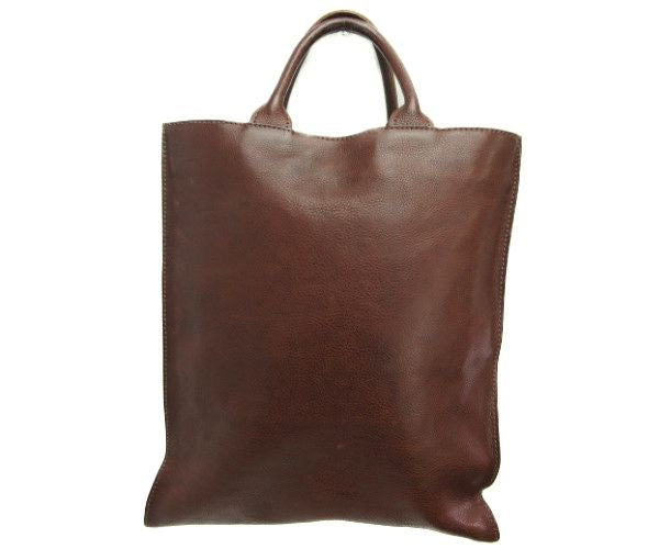 genten/ゲンテン レザー トートバッグ 中古  本革 ブラウン 茶 メンズ 鞄