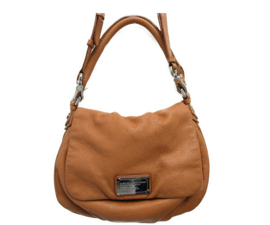 MARC BY MARC JACOBS/マーク バイ マークジェイコブス レザー 2WAY ショルダーバッグ 中古  セミショルダー ブラウン 茶 牛革 鞄 レディース
